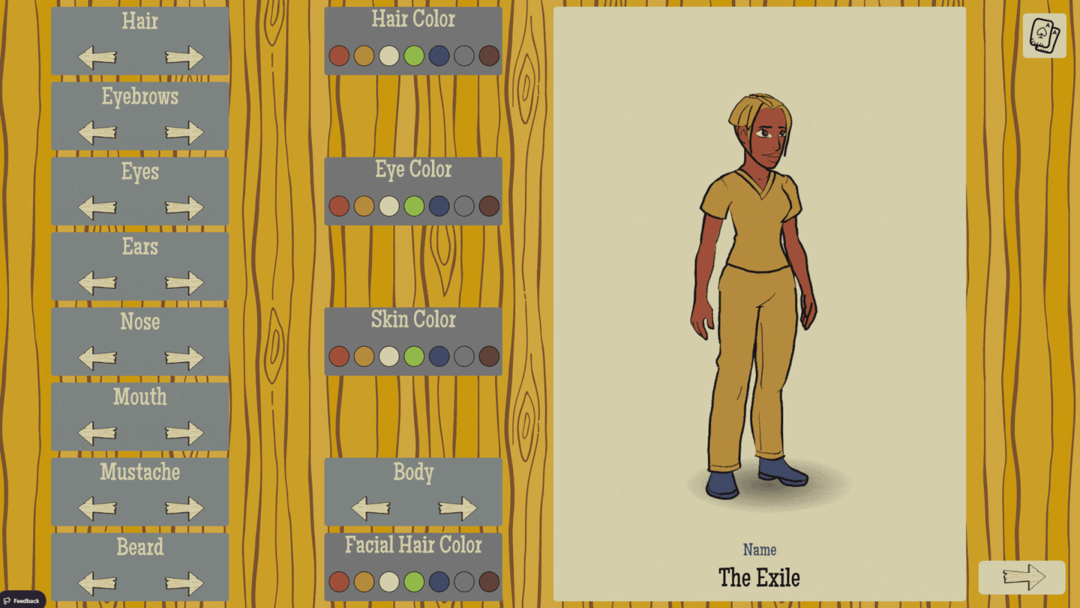 Completely customize your character.